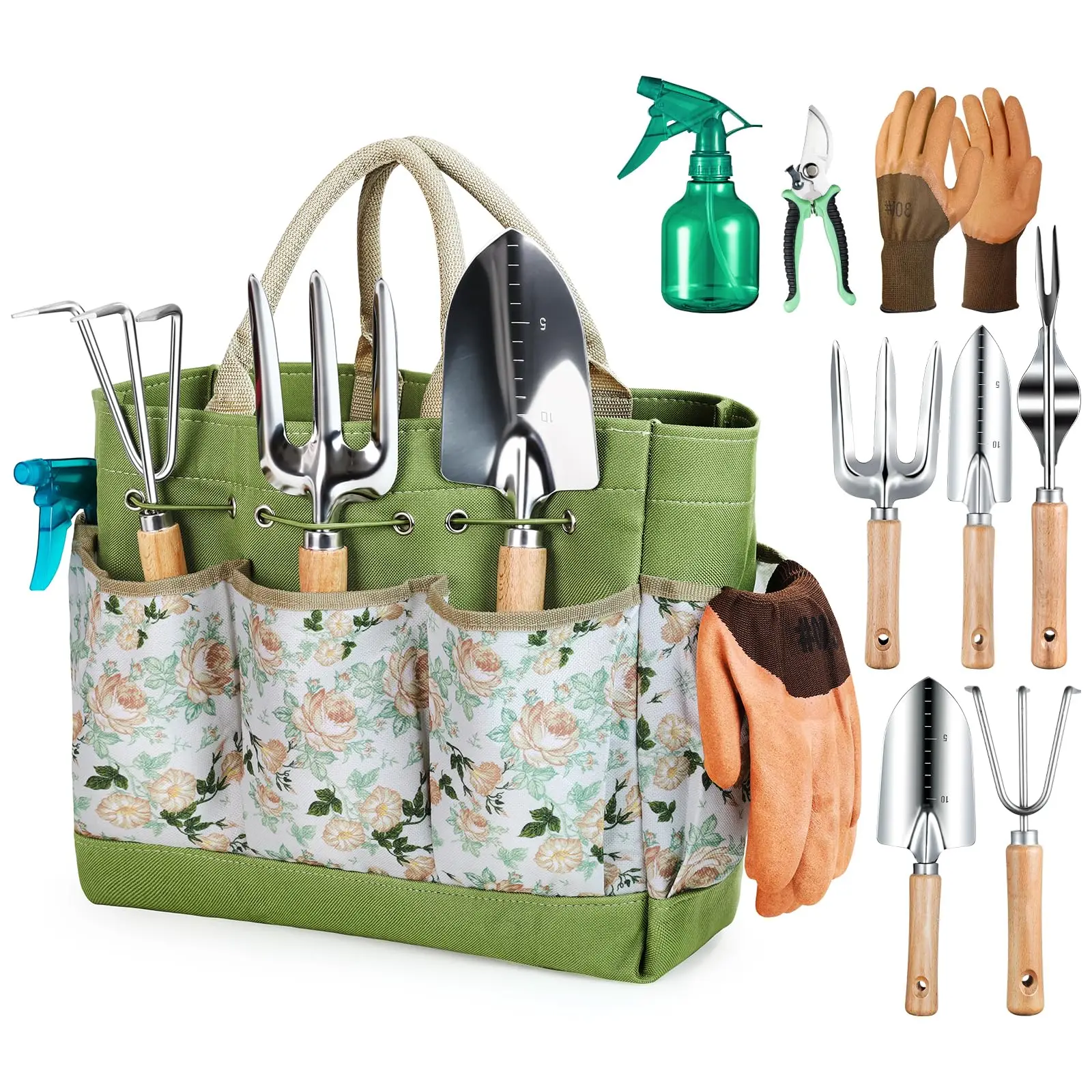 9PCS Stainless Steel Garden Ha - огляд і ціна Spade Digging Fork