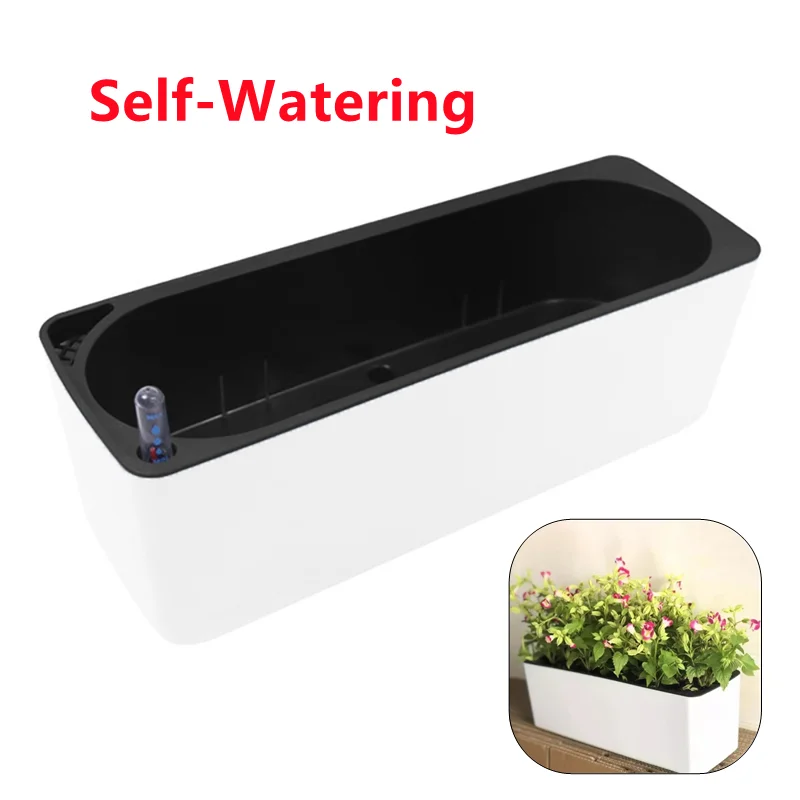 Rectangula Lazy Flower Pot Pot - огляд і ціна Automatic Plant Waterer
